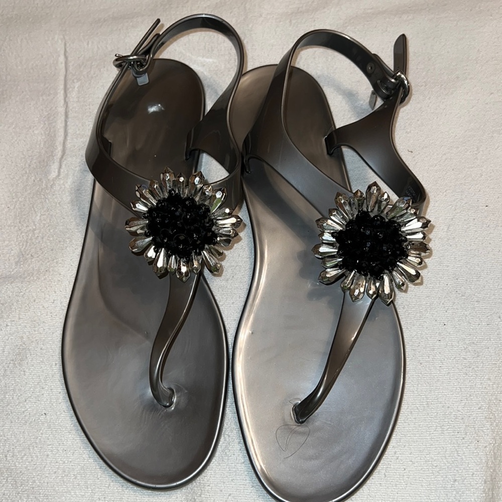 COACH Hilda jelly Rubber T-Strap Sandals